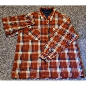 Vintage John Blair Plaid Flannel Shirt Mens 2x tall Long Sleeve Button Up